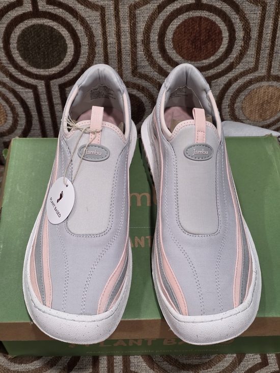 Jambu Shoes - Jambu Hope Plant Based Slip On Sneakers Womens Size 9.5M Grey Pink New